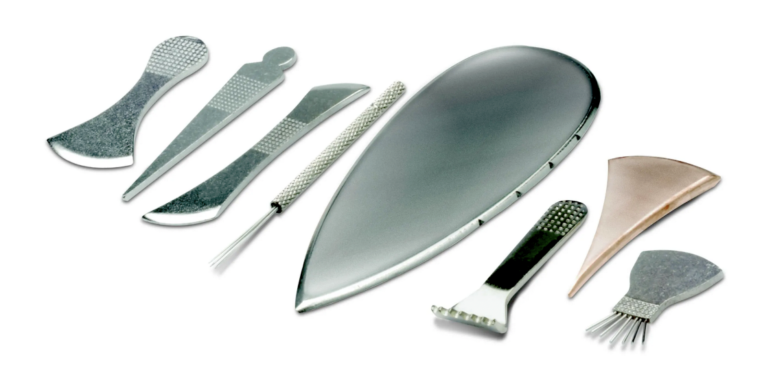 Shonishin tools, also known as needle-less pediatric acupuncture